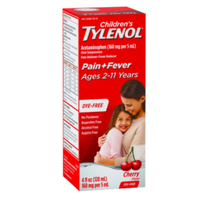 SIRO GIẢM ĐAU, HẠ SỐT TYLENOL CHO BÉ TỪ 2-11 TUỔI, VỊ CHERRY, 120ML