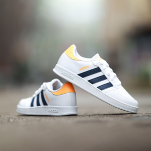 Adidas Breaknet K GW2889 Size 12 M White/Blue/Orange