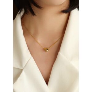 dây chuyền titan trái tim good luck