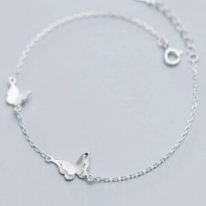 Lắc tay bạc nữ cánh bướm